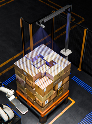 3D 비전으로 팔레트 위 대상체 인식